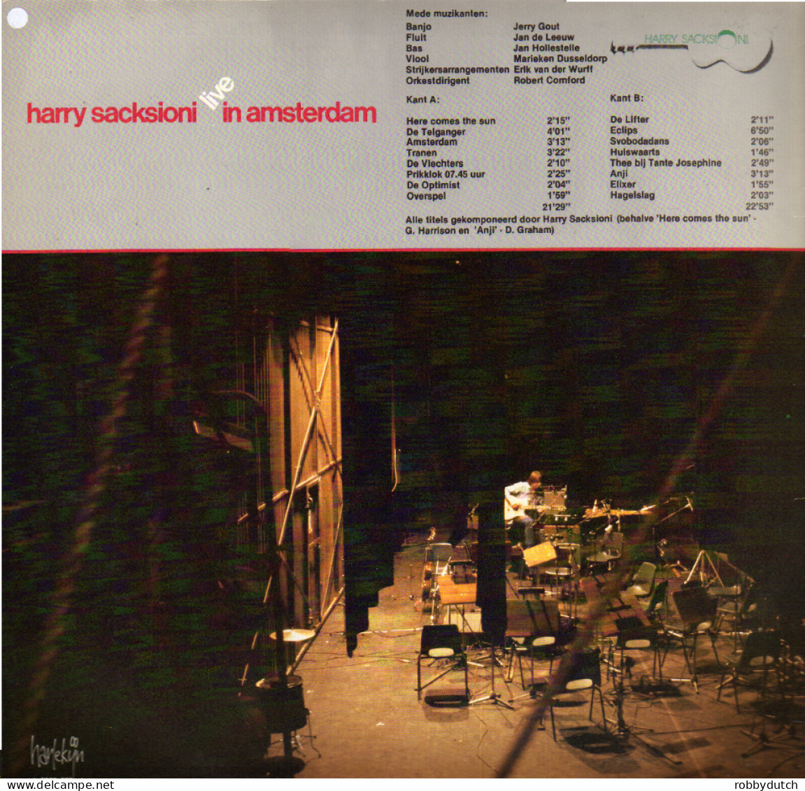 * LP *  HARRY SACKSIONI - LIVE IN AMSTERDAM (Holland 1980) - Instrumentaal