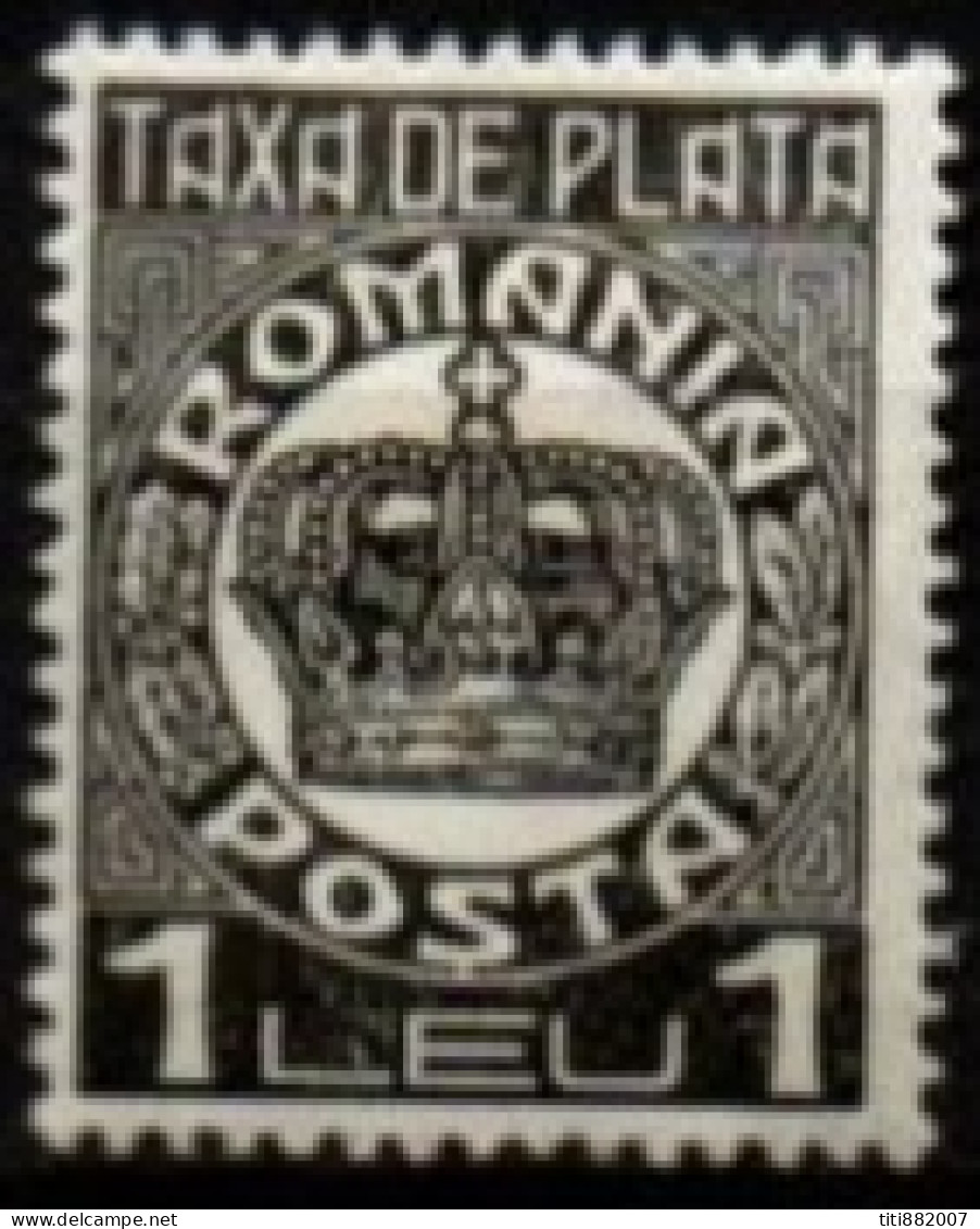 ROUMANIE    -   Taxe  -    1932  . Y&T  N° 91 * - Portomarken