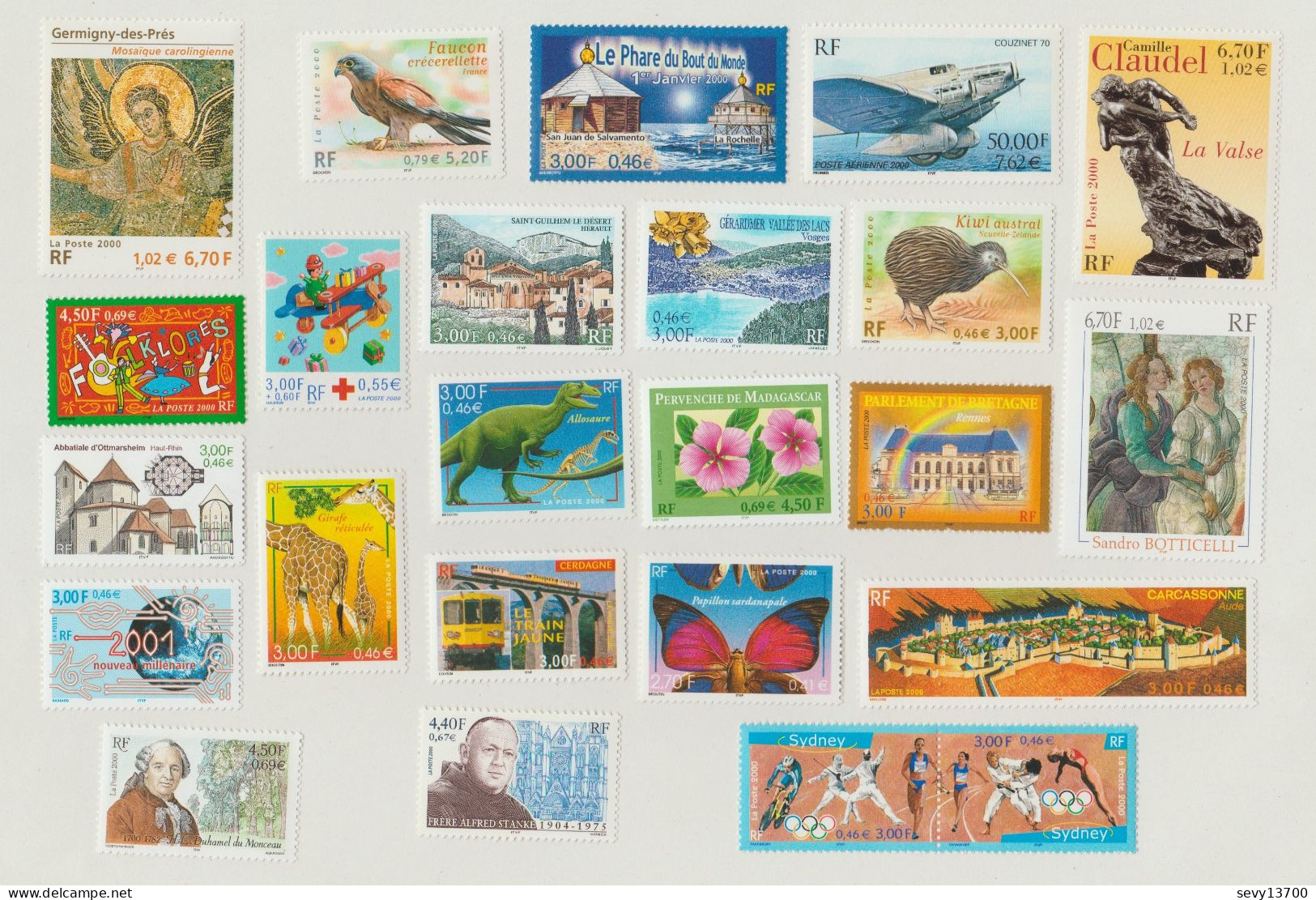 France Année 2000 48 Timbres Neufs Et Tous Différents - Nuovi