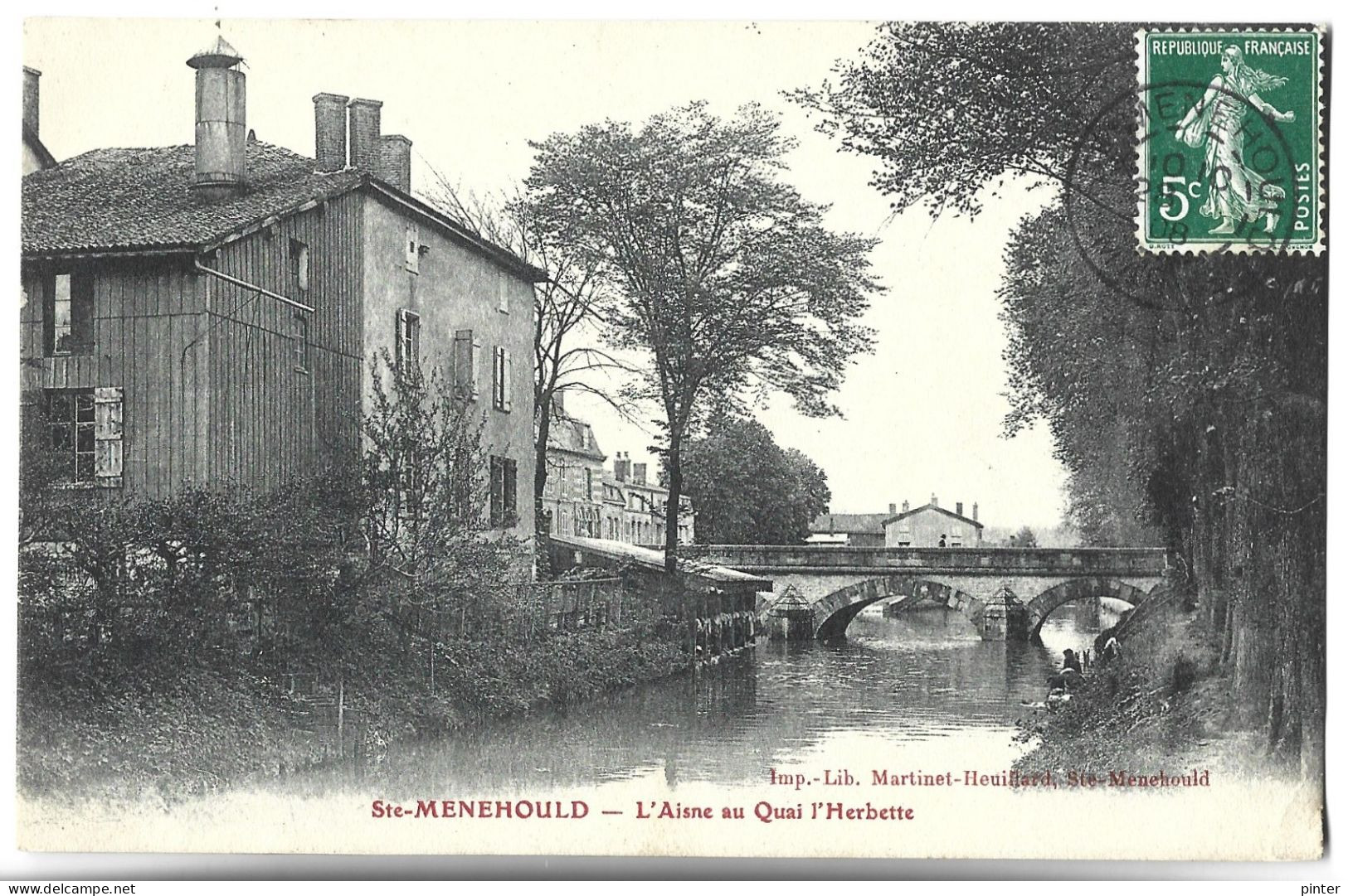 SAINTE MENEHOULD - L'Aisne Au Quai D'Herbette - Sainte-Menehould