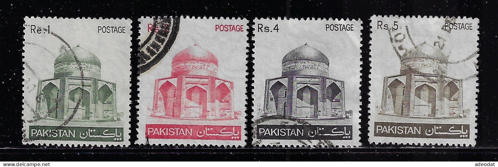PAKISTAN  1978  SCOTT #470,472,474,475   USED  $0.80 - Pakistan