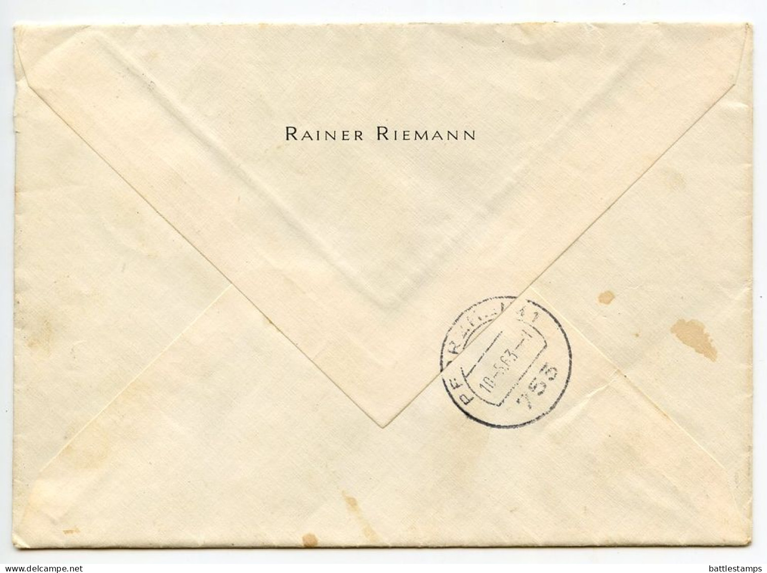 Germany, West 1963 Express / Durch Eilboten Cover; Münster (West) To Pforzheim; 20pf. Bach & 40pf. Lessing Stamps - Lettres & Documents