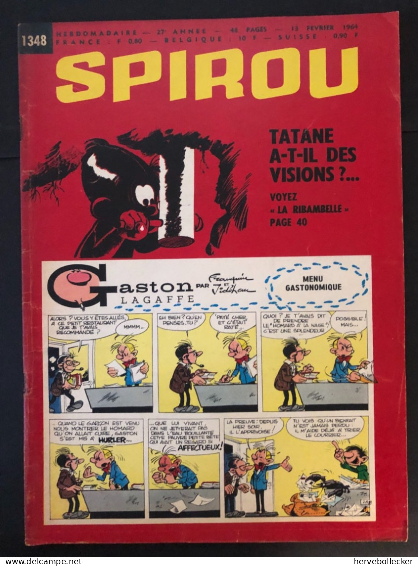 Spirou Hebdomadaire N° 1348 -1964 - Spirou Magazine