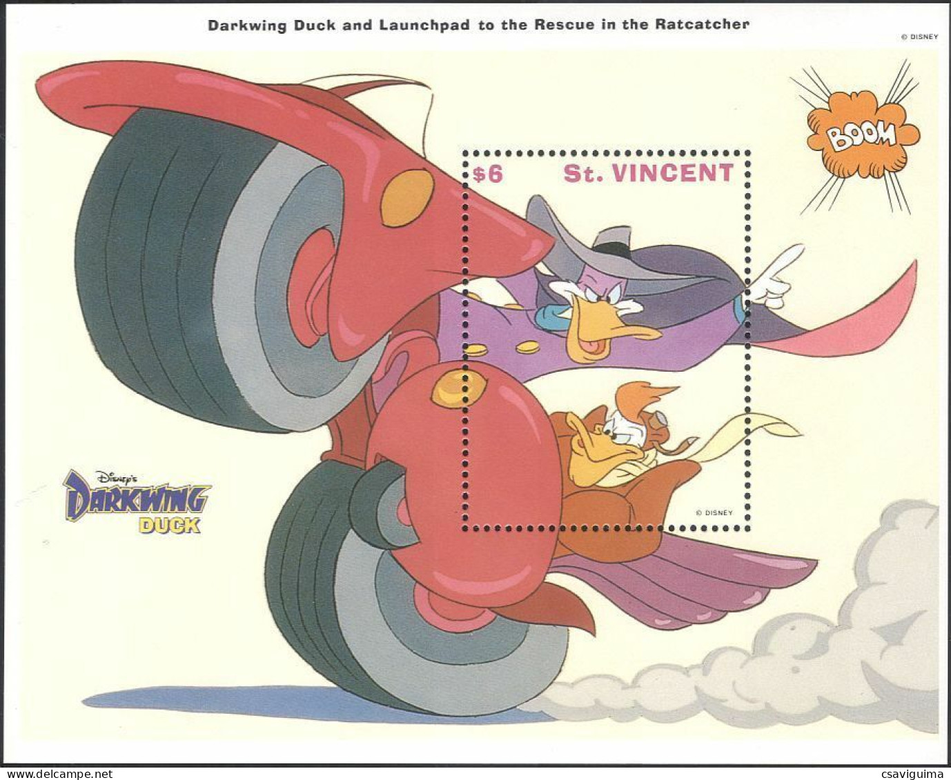 St Vincent - 1993 - Disney: Darkwing Duck - Yv Bf 243 - Disney