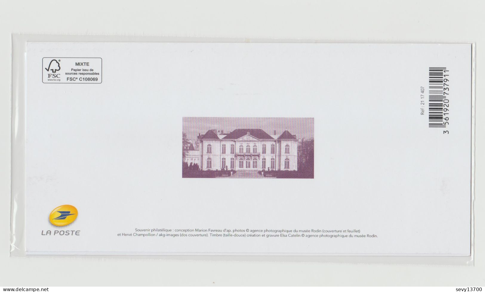 France 2017 - Bloc Souvenir N° 137 Auguste Renoir Le Baiser - Souvenir Blocks & Sheetlets