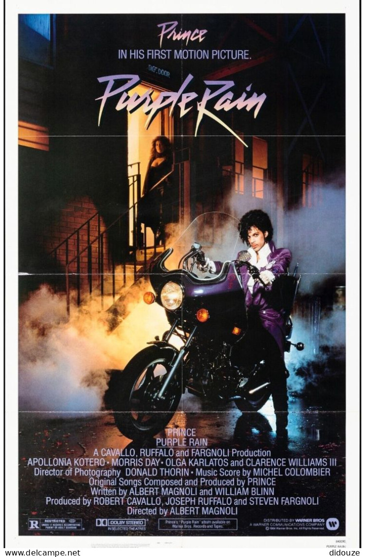 Cinema - Purple Rain - Prince - Motois - Affiche De Film - CPM - Carte Neuve - Voir Scans Recto-Verso - Afiches En Tarjetas