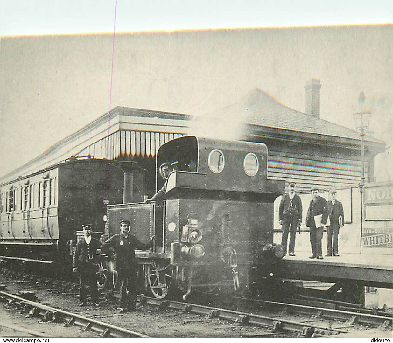 Trains - Islande - Manning Wardle 2-4-OT Engine At North Greenwich - Station With A Train For Millwall Junction, C.1900  - Treinen