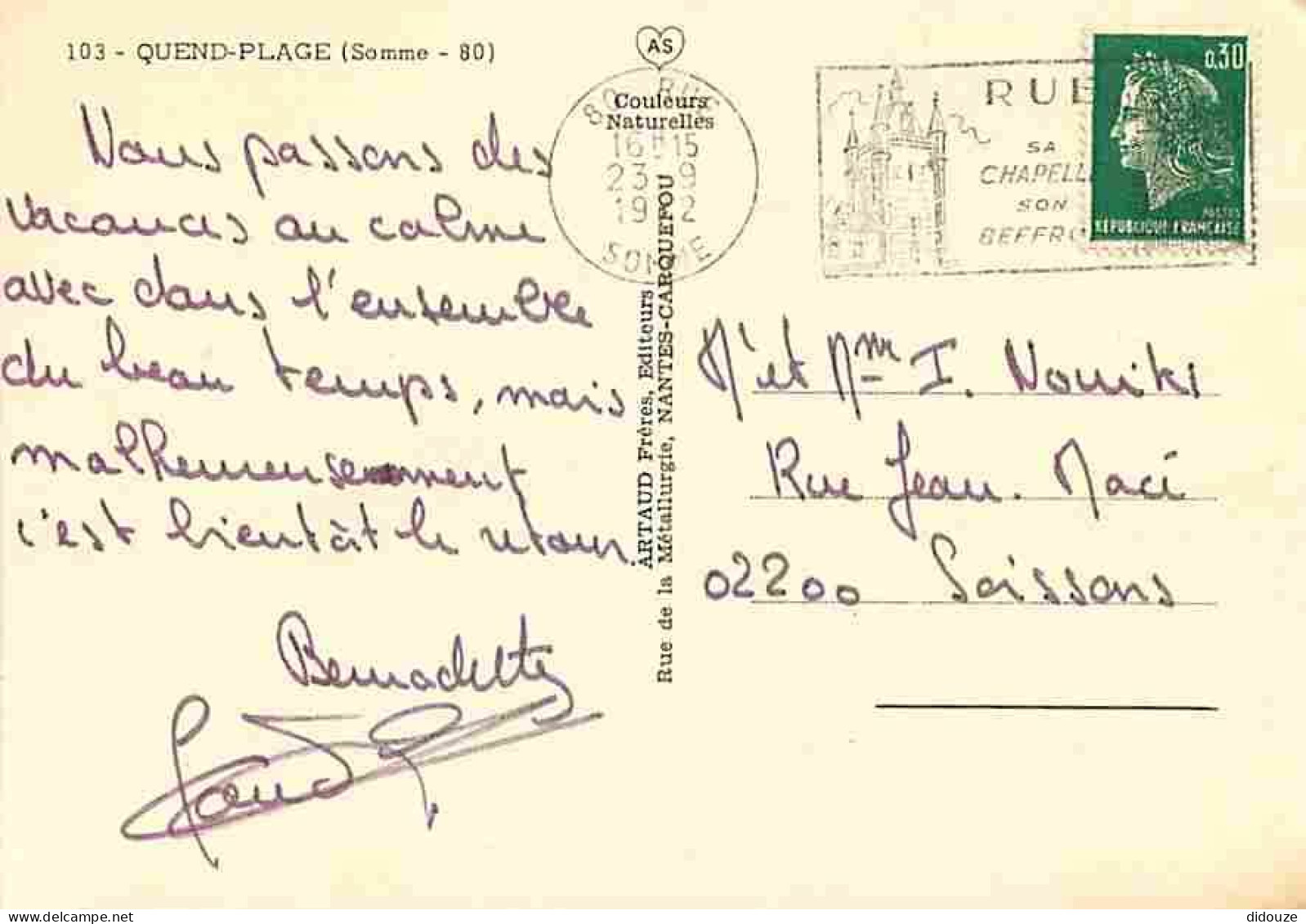 80 - Quend Plage Les Pins - Multivues - Plage - Automobiles - Mini Golf - Flamme Postale - CPM - Voir Scans Recto-Verso - Quend