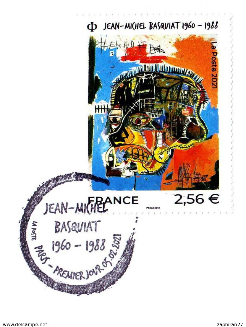 PEINTURE POPULAIRE - JEAN MICHEL BASQUIAT (PIONNIER MOUVANCE UNDERGROUND) (5-2-2021)  #630# - Andere & Zonder Classificatie