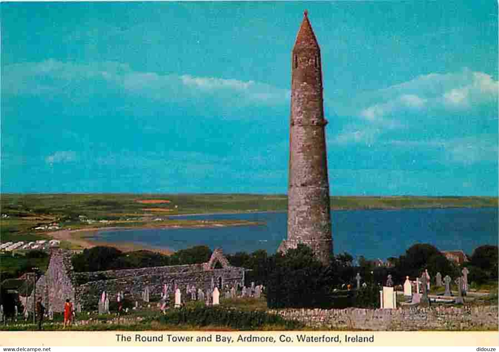 Irlande - Ardmore - Waterford - The Round Tower And Bay - CPM - Voir Scans Recto-Verso - Waterford