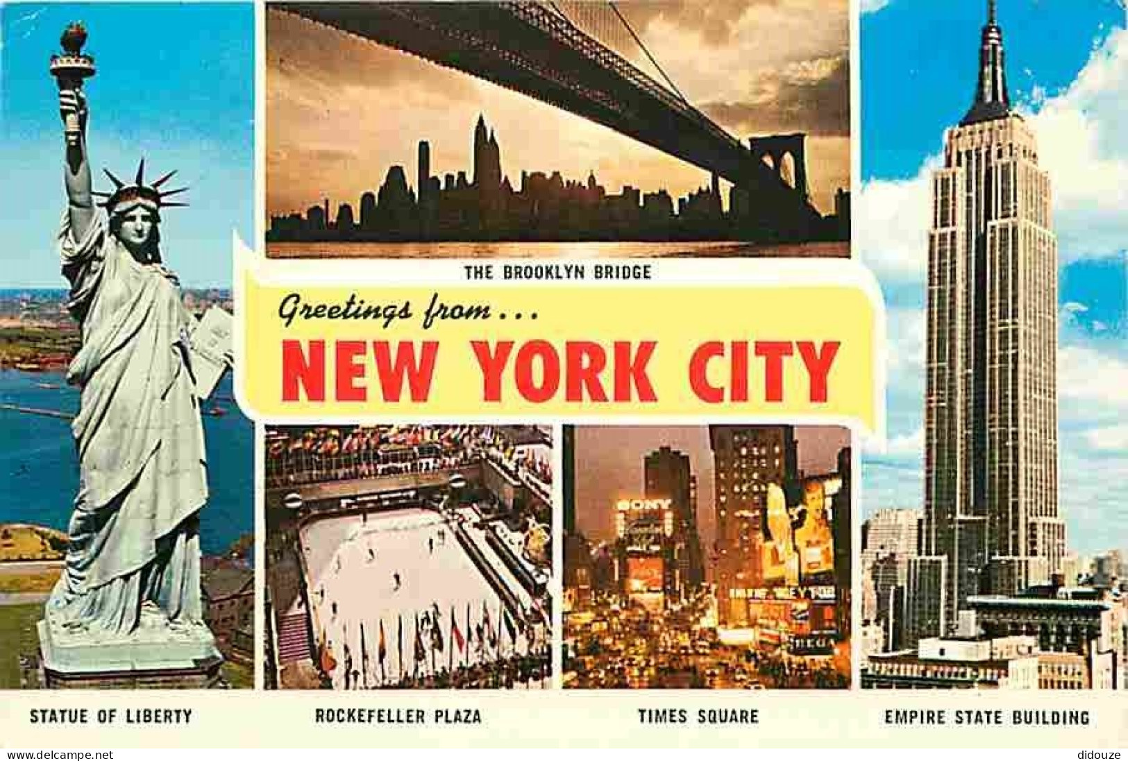 Etats Unis - New York - Multivues - Statue De La Liberté - Empire State Building - Carte Neuve - CPM - Voir Scans Recto- - Empire State Building