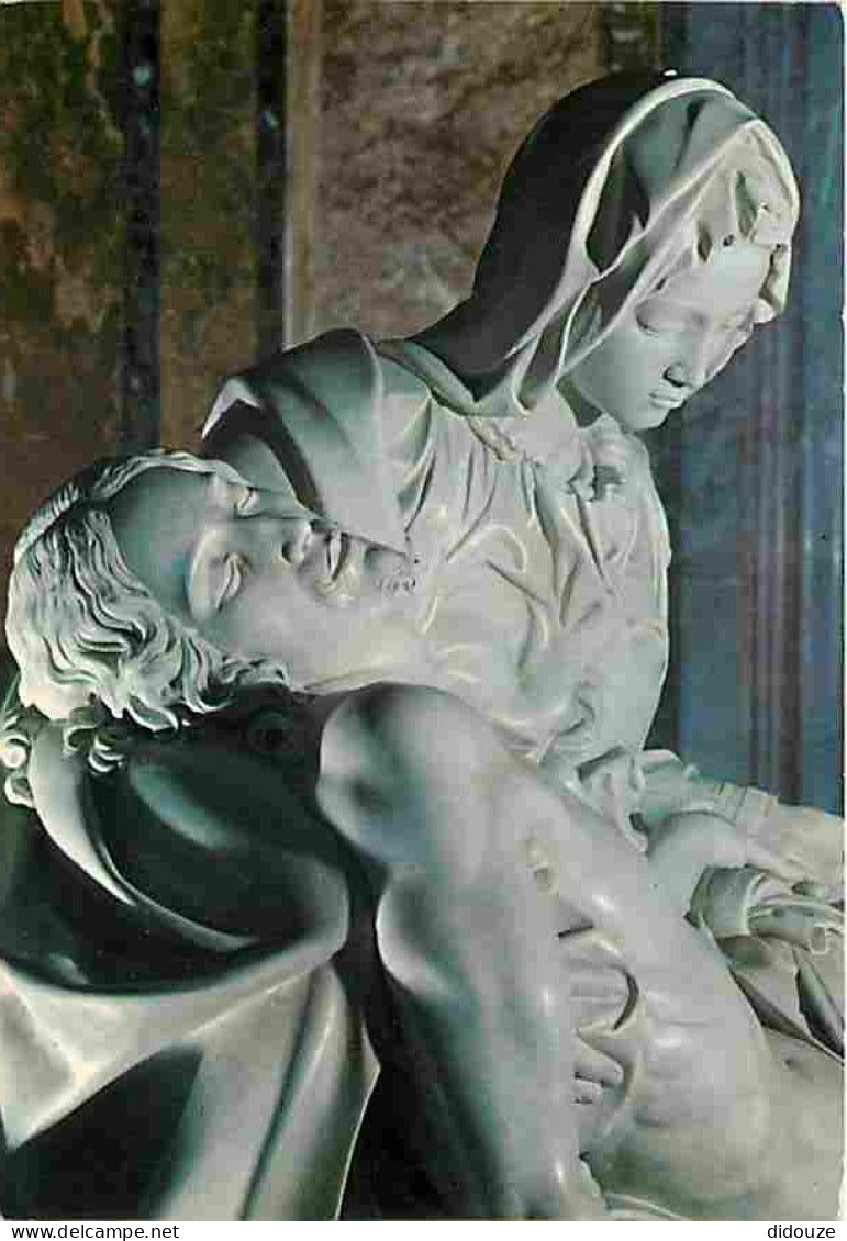 Art - Sculpture - La Pietà De Michelangelo Dans La Basilique Saint Pierre - CPM - Voir Scans Recto-Verso - Esculturas