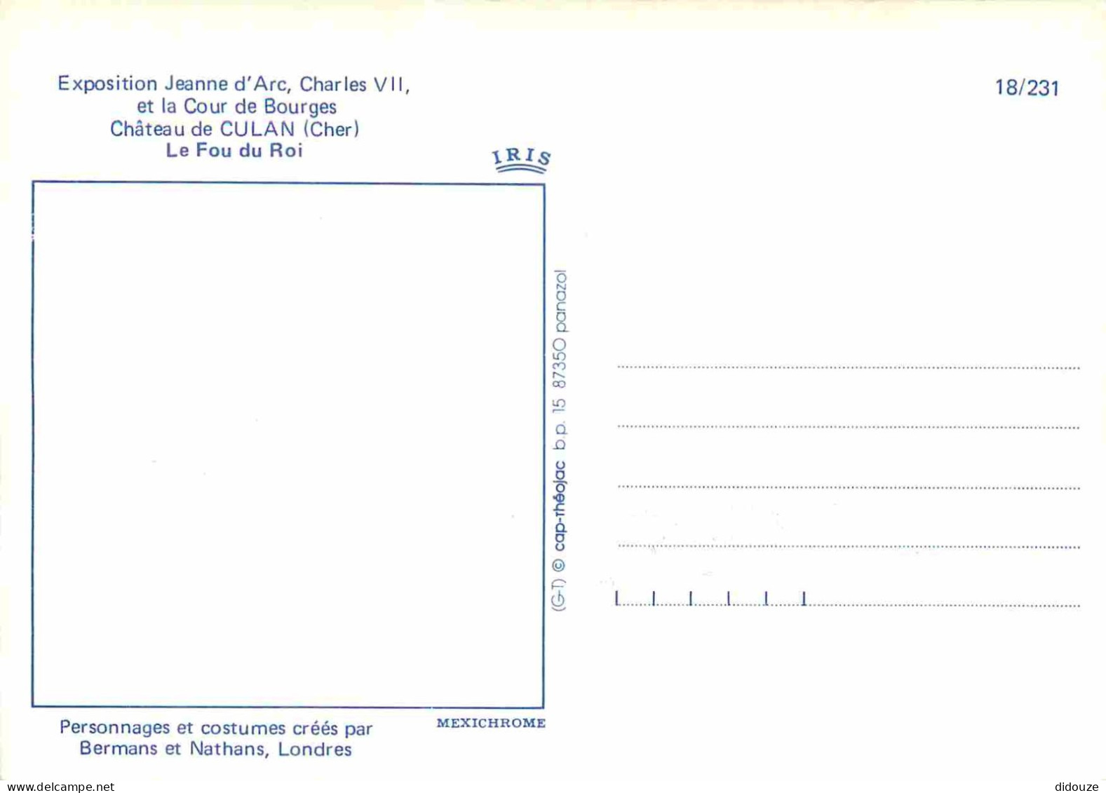 18 - Culan - Intérieur Du Château - Le Fou Du Roi - CPM - Voir Scans Recto-Verso - Culan