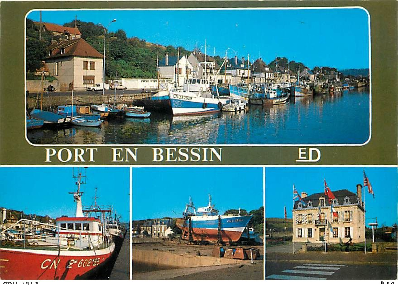 14 - Port En Bessin - Multivues - Bateaux - Carte Neuve - CPM - Voir Scans Recto-Verso - Port-en-Bessin-Huppain