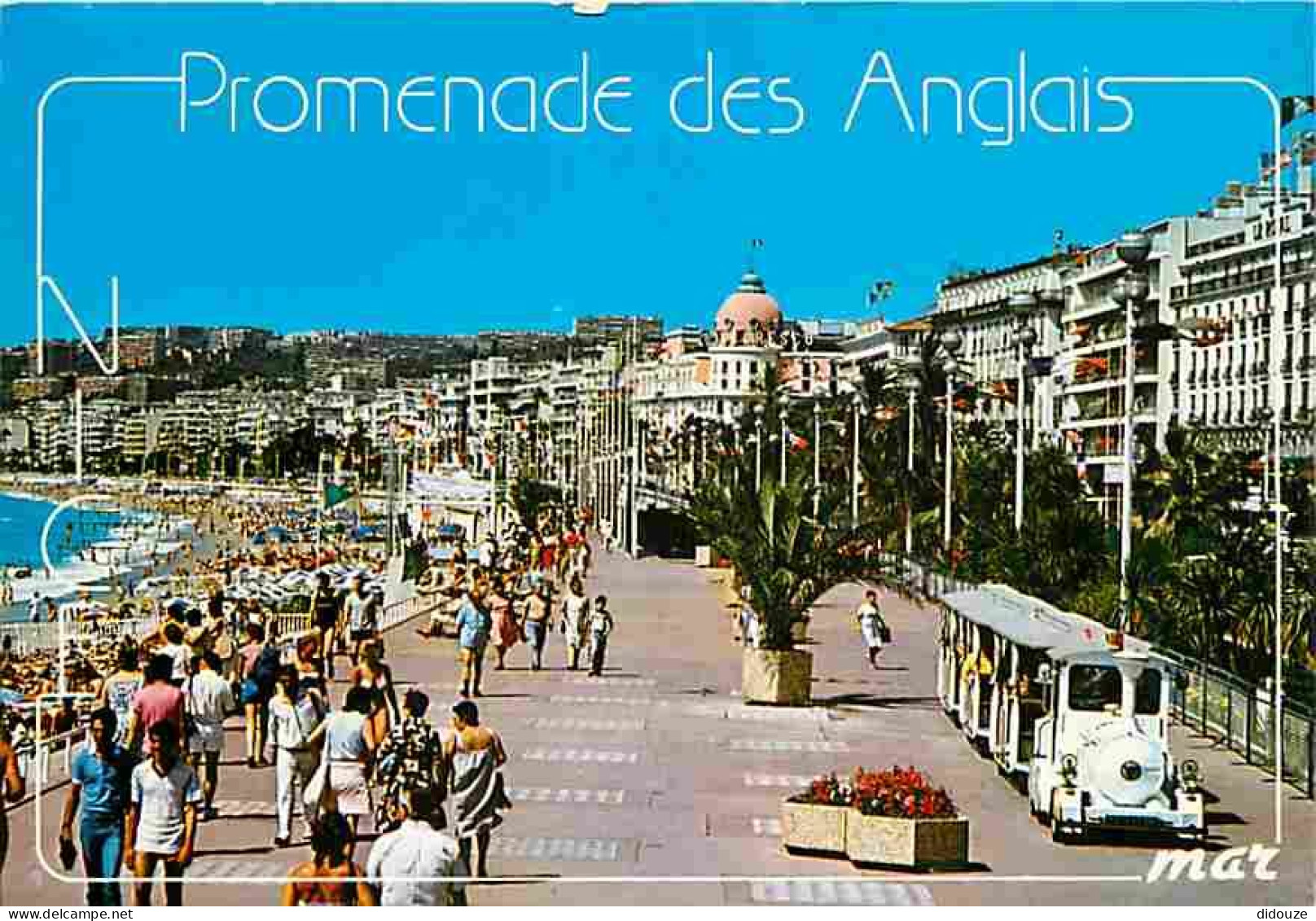 06 - Nice - La Promenade Des Anglais - Petit Train Touristique - CPM - Voir Scans Recto-Verso - Ferrocarril - Estación