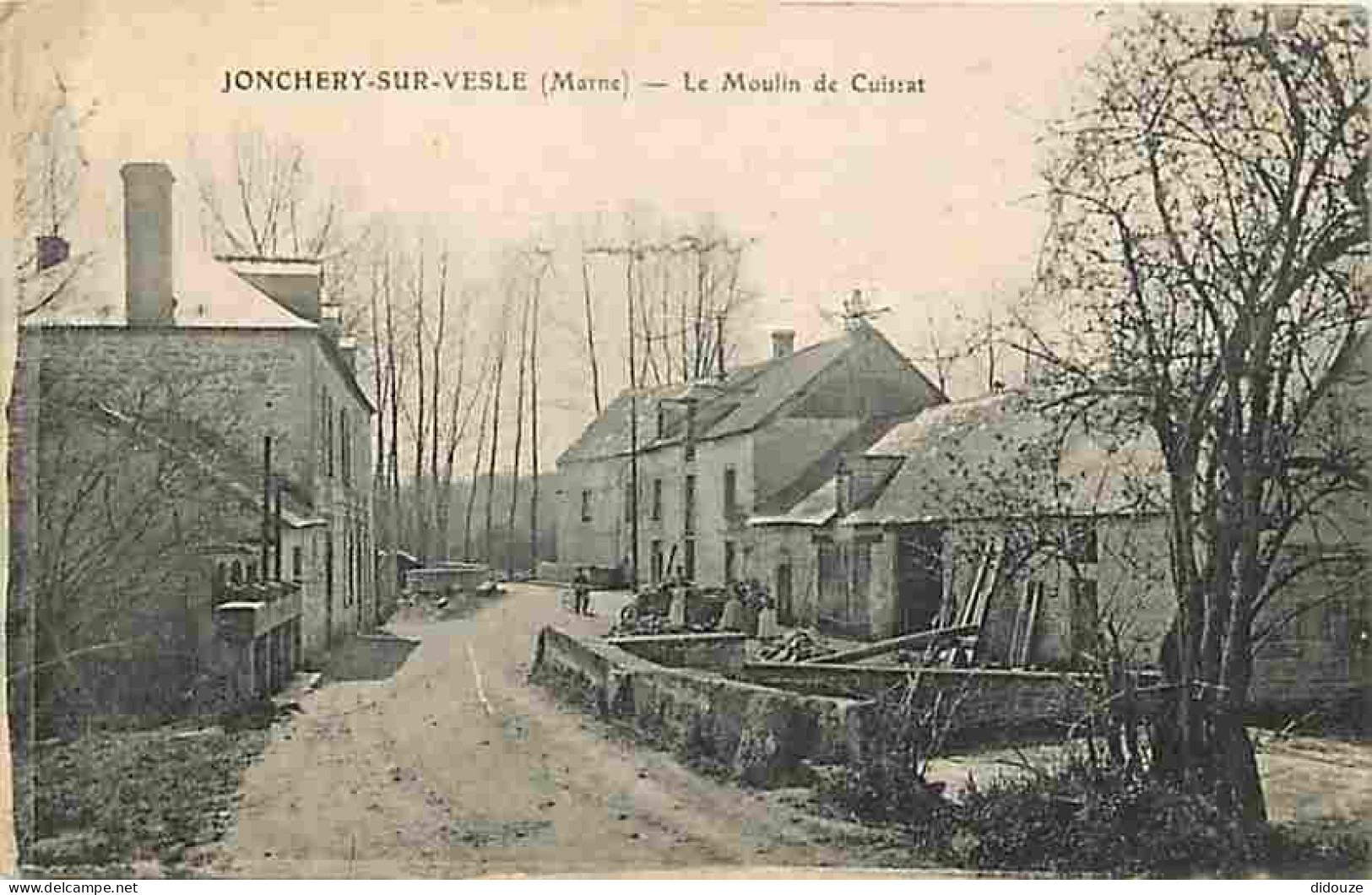 51 - Jonchery Sur Vesle - Le Moulin De Cuissat - Animée - Correspondance - Voyagée En 1917 - CPA - Voir Scans Recto-Vers - Jonchery-sur-Vesle