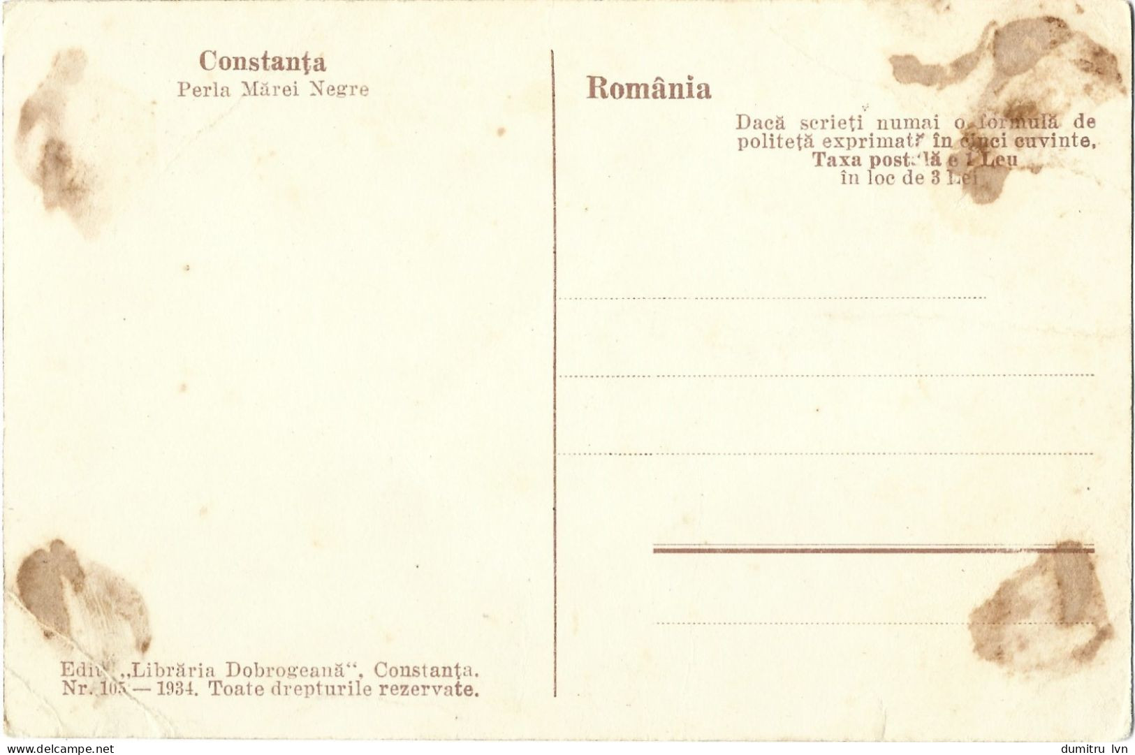 ROMANIA 1934 CONSTANTA - GENERAL VIEW OF CERNAVODA BRIDGE, THE DANUBE RIVER, ARCHITECTURE, PEOPLE - Roumanie