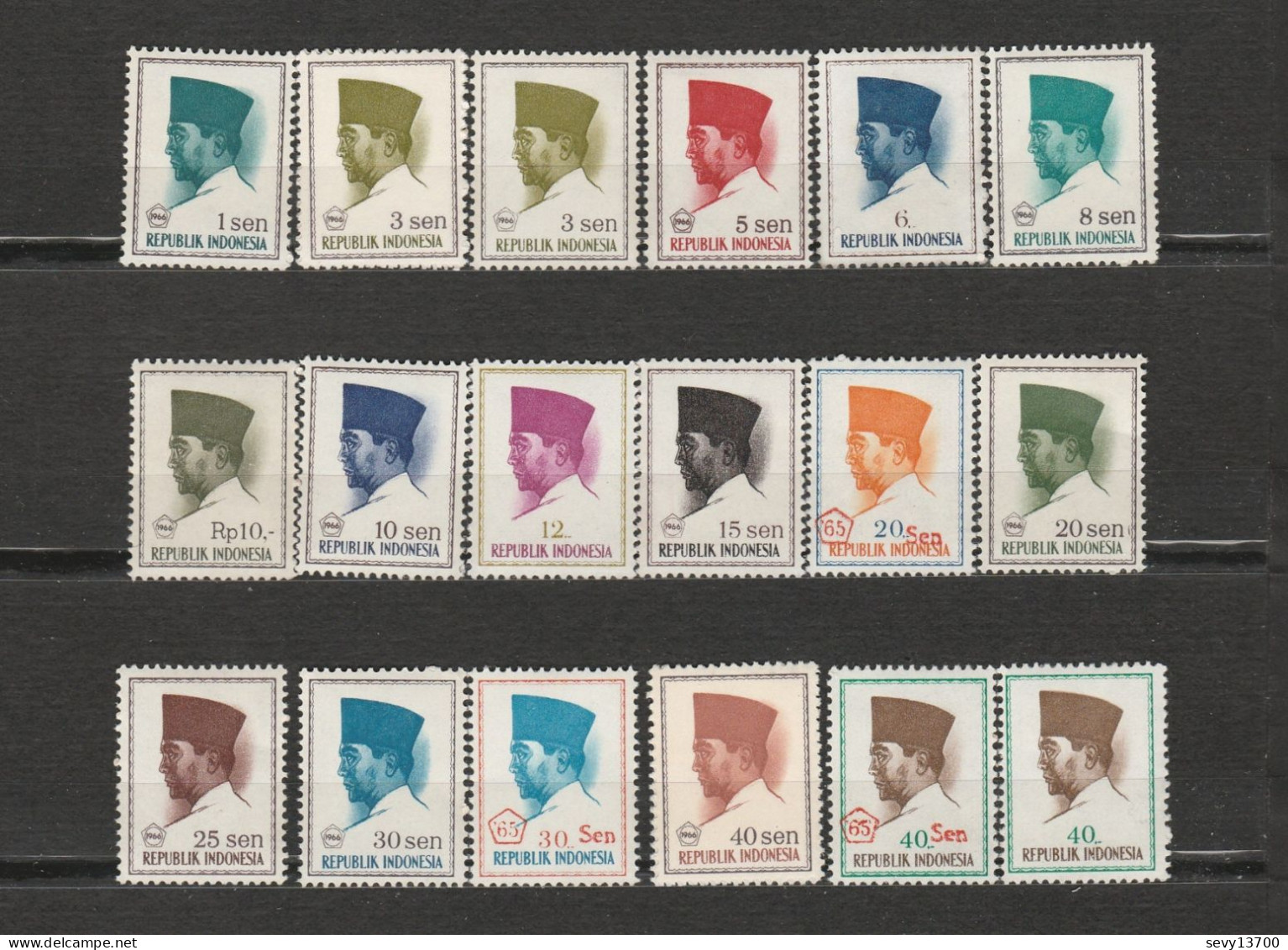 Indonésie Lot De 58 Timbres Président - Indonesia