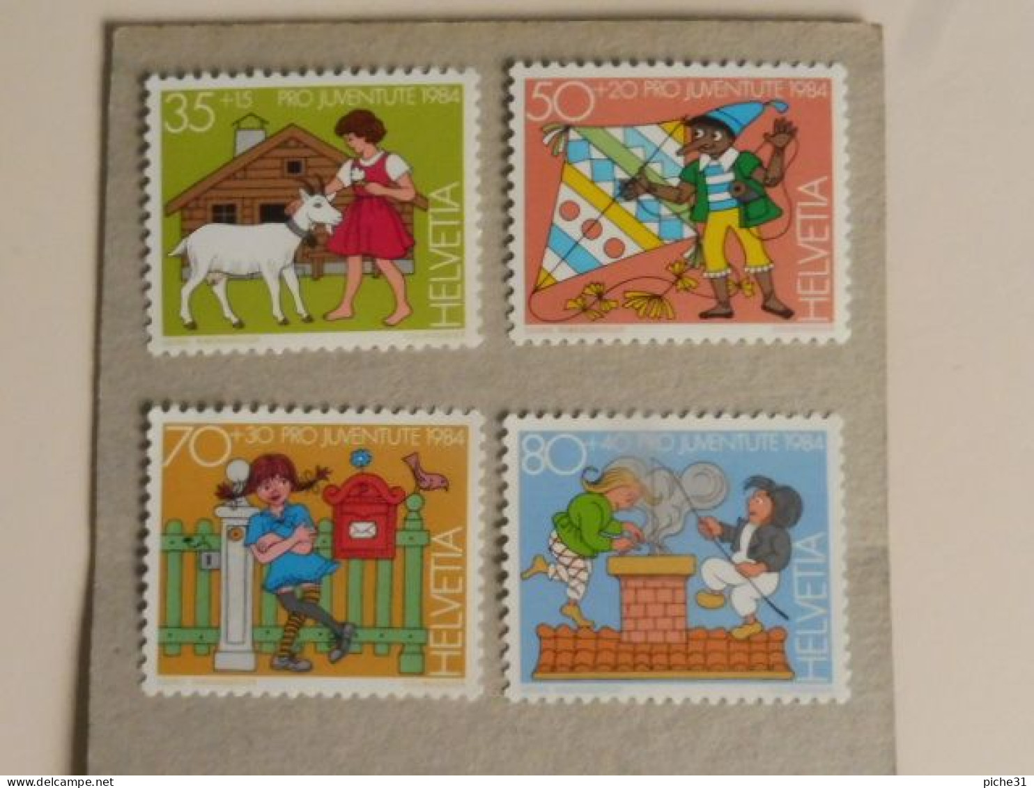 SUISSE SWITZERLAND - PRO JUVENTUTE 1984 - MNH ** - Unused Stamps