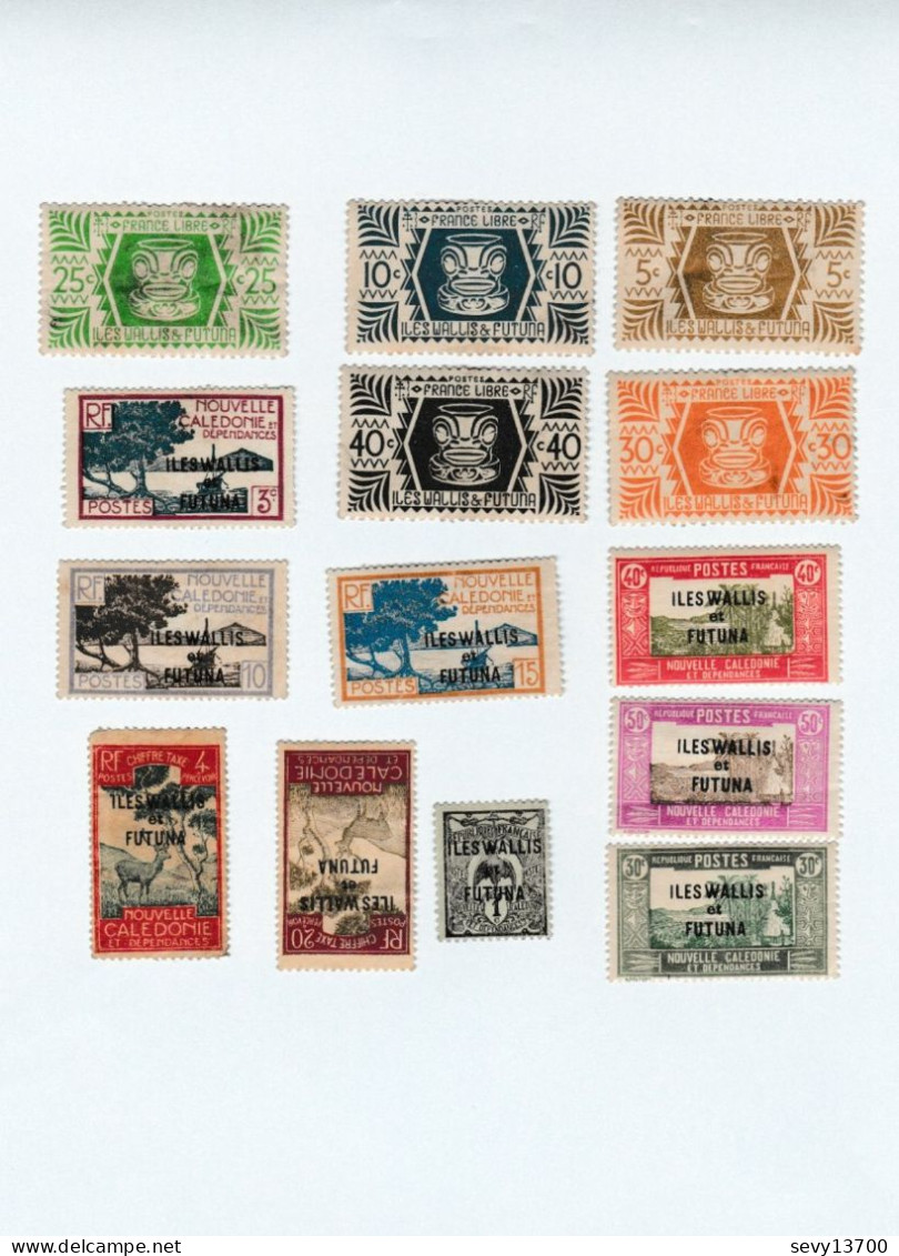 14 Timbres Iles Wallis Et Futuna - Other & Unclassified