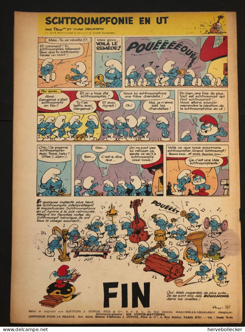 Spirou Hebdomadaire N° 1351 -1964 - Spirou Magazine