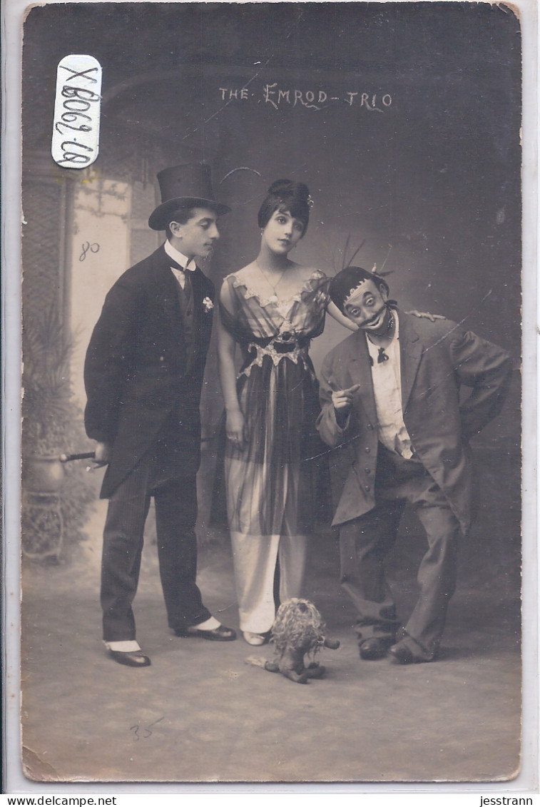 CIRQUE- CARTE-PHOTO- THE EMROD-TRIO - Cirque