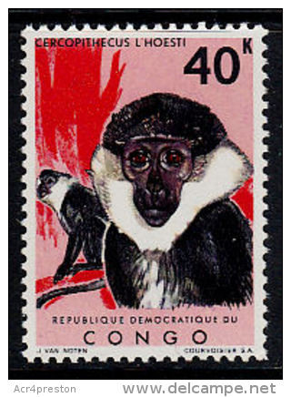 H0029 CONGO 1971, SG 782 40K Monkeys Singes  MNH - Nuovi