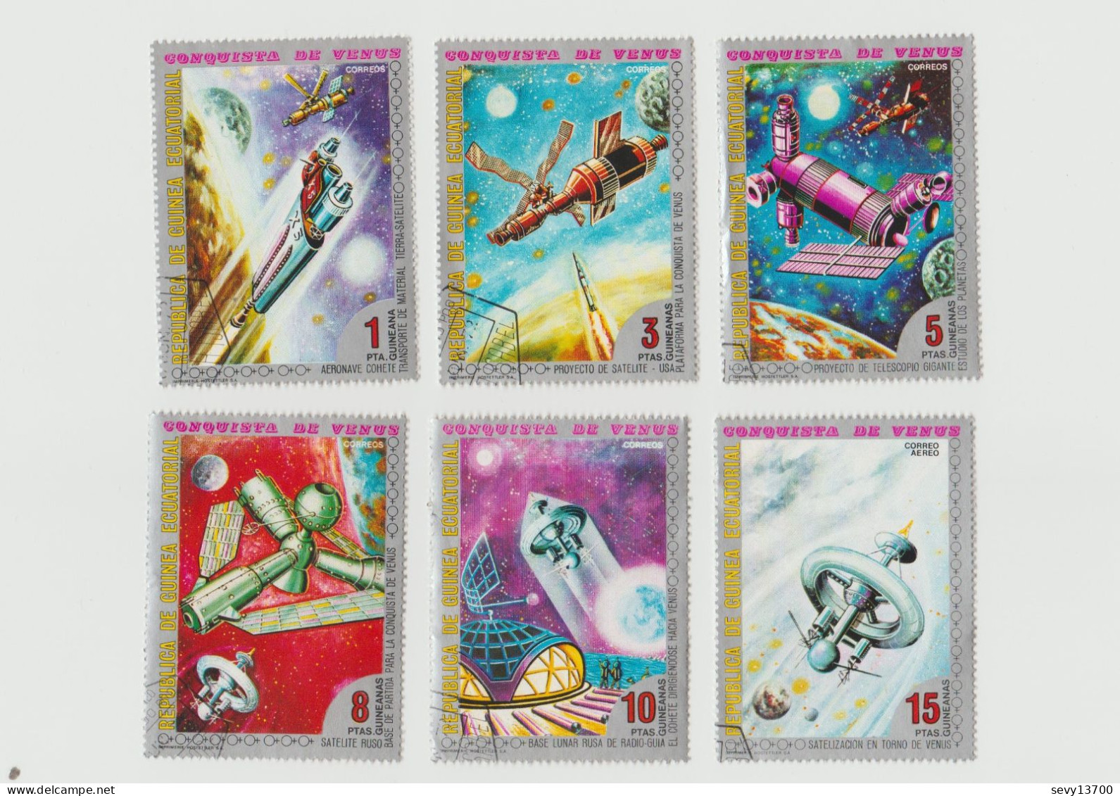 Guinée Equatoriale - Lot De 18 Timbres L'espace - Soyouz, Apollo 15, Conquête De Venus - Guinea Ecuatorial