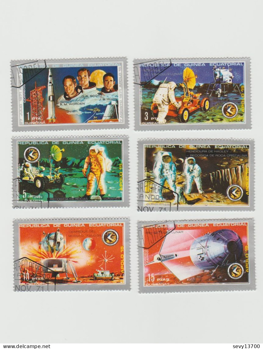 Guinée Equatoriale - Lot De 18 Timbres L'espace - Soyouz, Apollo 15, Conquête De Venus - Äquatorial-Guinea