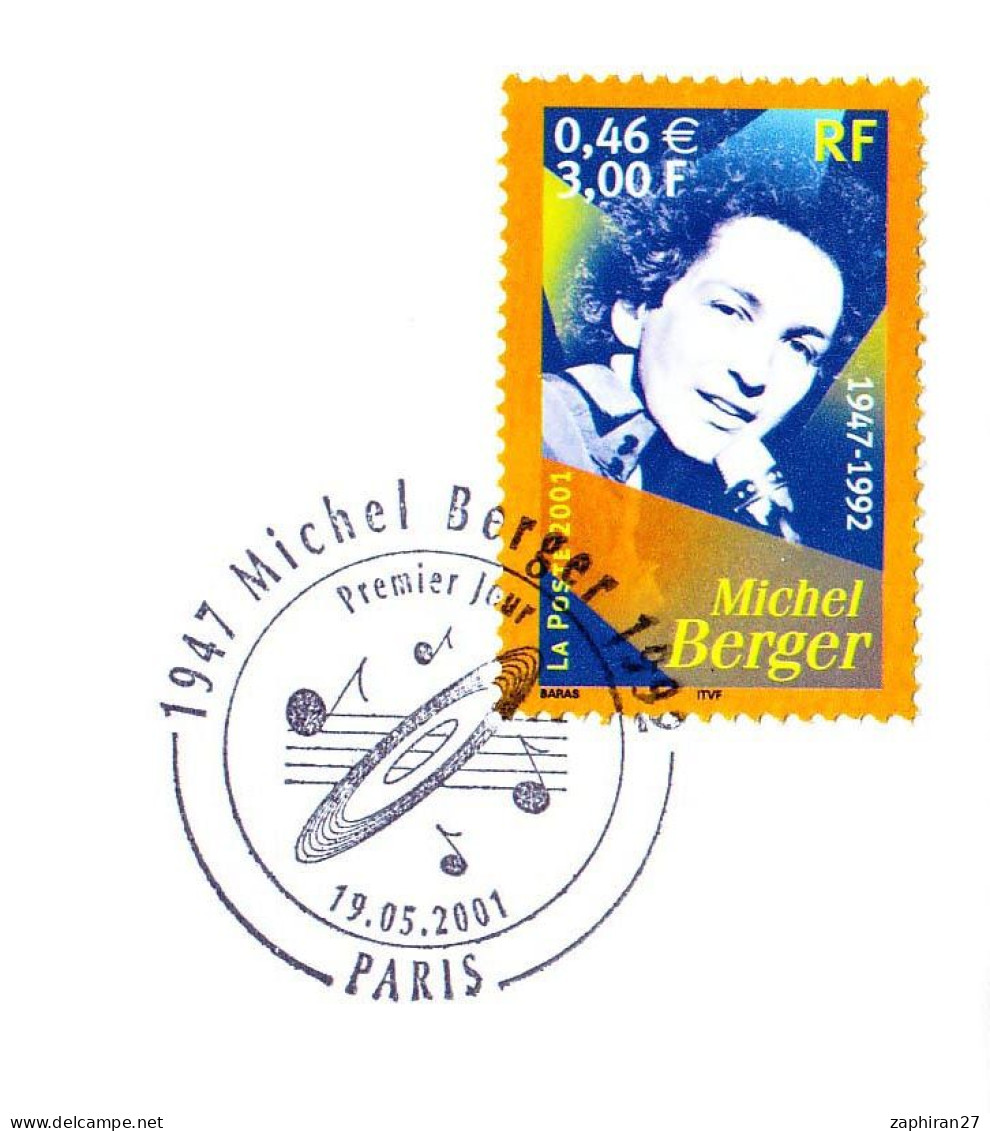 CHANTEUR : MICHEL BERGER (19-5-2001)  #635# - Chanteurs