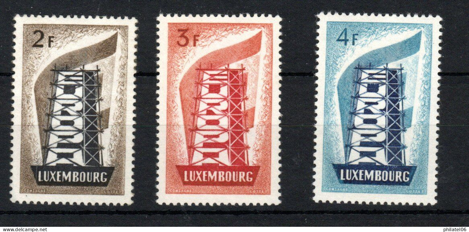EUROPA LUXEMBOURG 1956  TRES FRAIS MAIS GOMME COULEE  COTE 550 EUROS - 1956