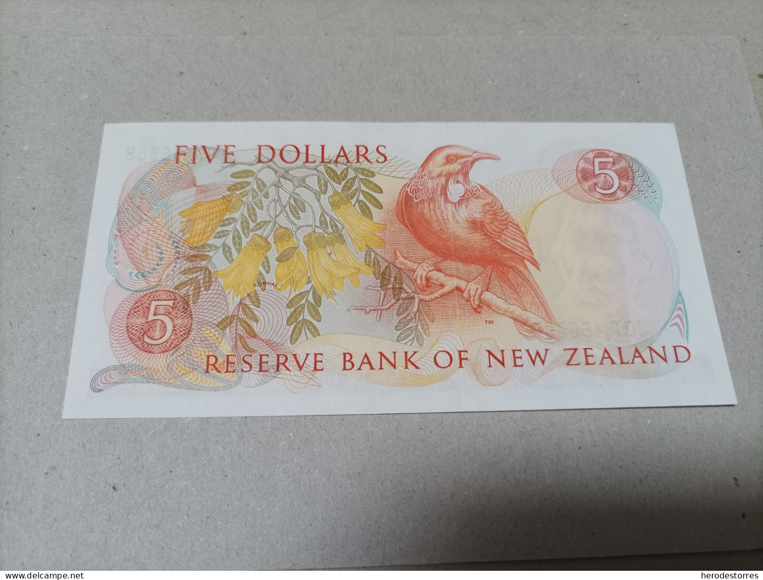 Billete Nueva Zelanda, 5 Dólares, Año 1985, AUNC - New Zealand