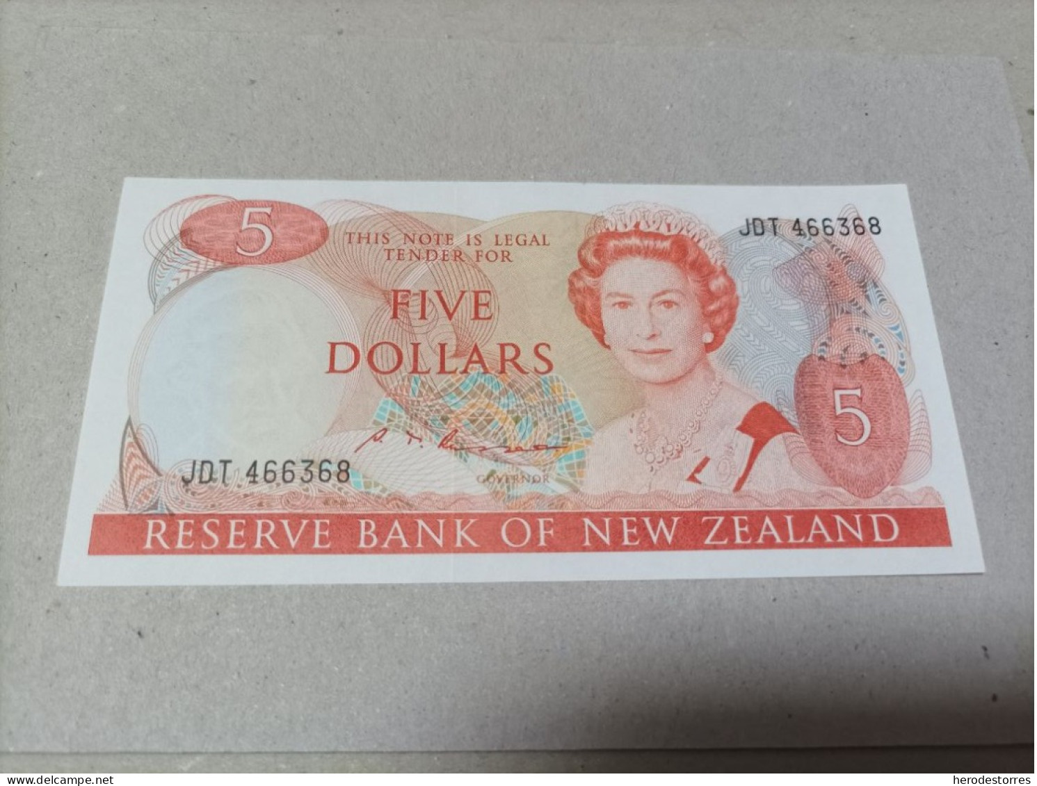 Billete Nueva Zelanda, 5 Dólares, Año 1985, AUNC - Neuseeland