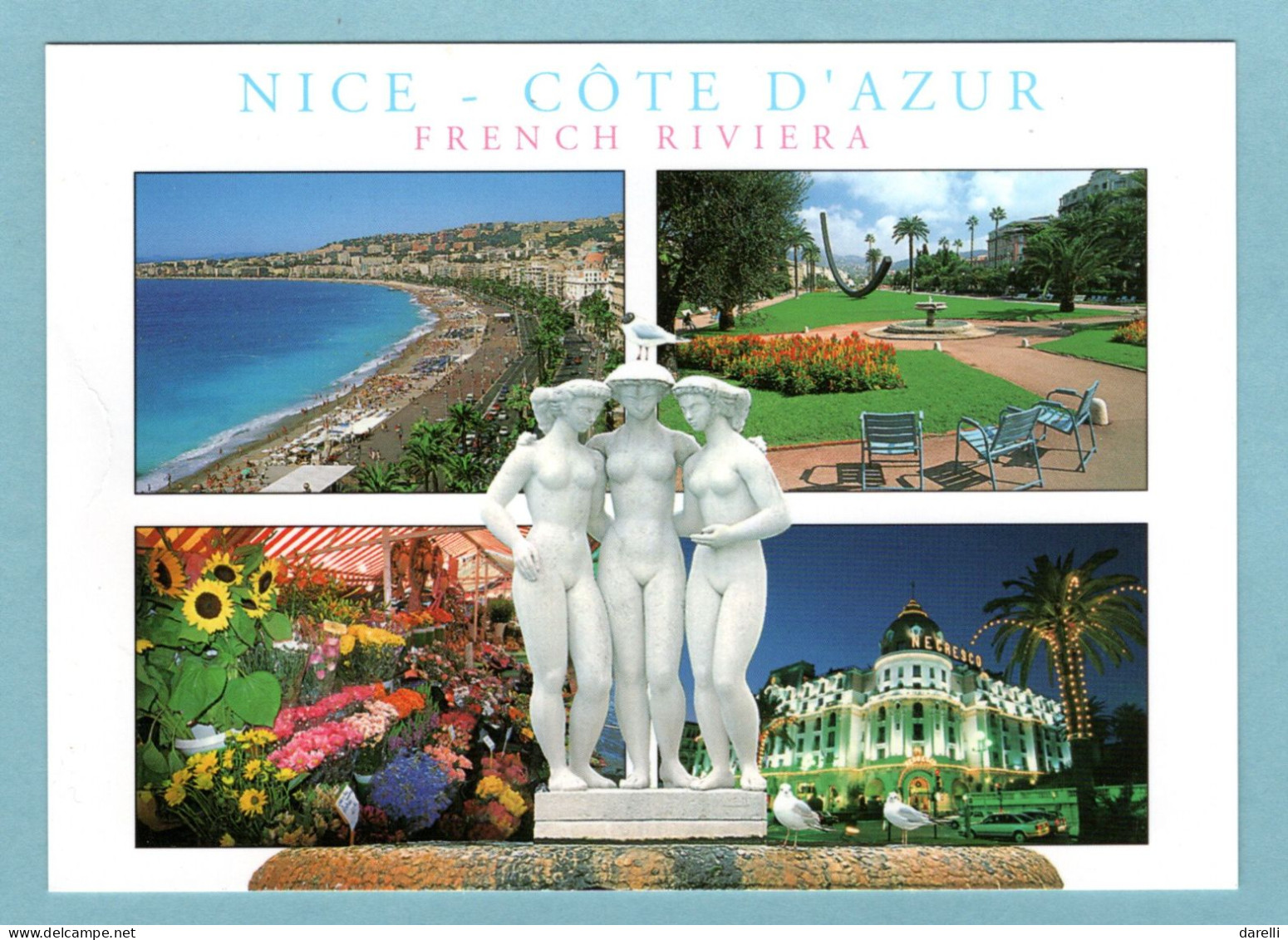 CP 06 - Nice - France Riviera - Multivues - Cartas Panorámicas