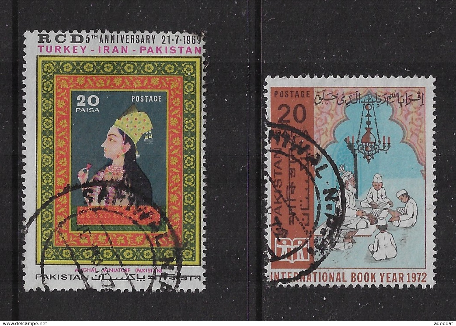 PAKISTAN 1969,1972 SCOTT #274,317  USED   CV $0.70 - Pakistan