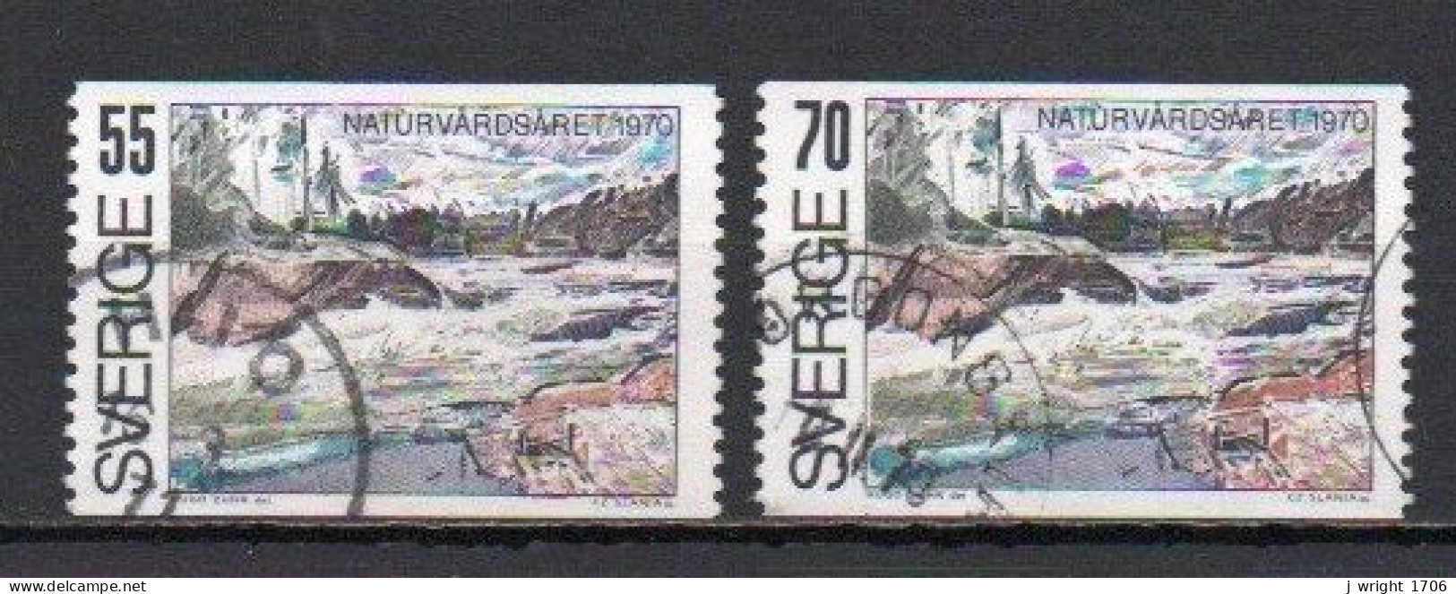 Sweden, 1970, Nature Conservation Year, Set, USED - Gebraucht