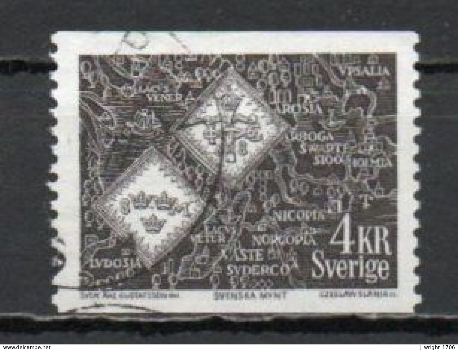 Sweden, 1971, Blood Money Coins, 4kr, USED - Oblitérés