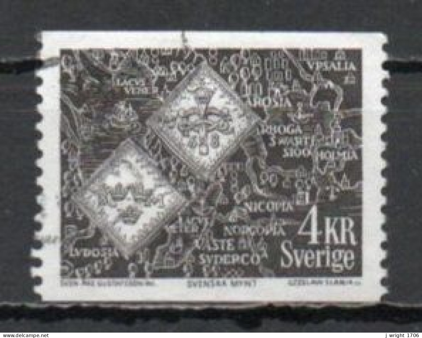 Sweden, 1971, Blood Money Coins, 4kr, USED - Used Stamps