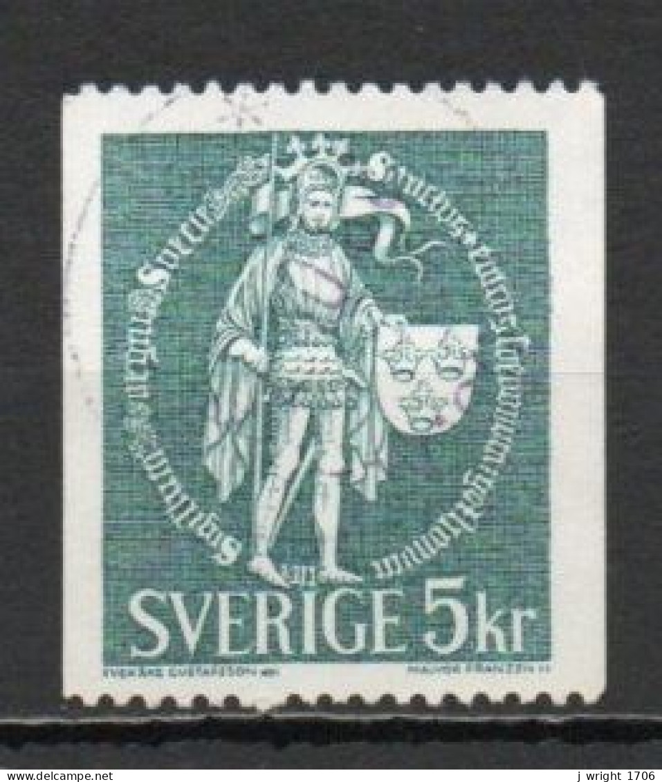 Sweden, 1970, St. Erik & National Seal, 5kr, USED - Usados