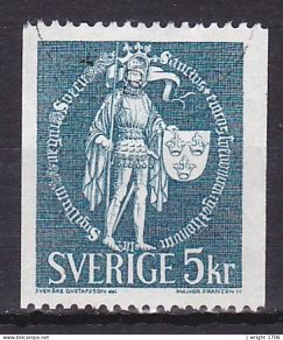 Sweden, 1970, St. Erik & National Seal, 5kr, USED - Gebruikt