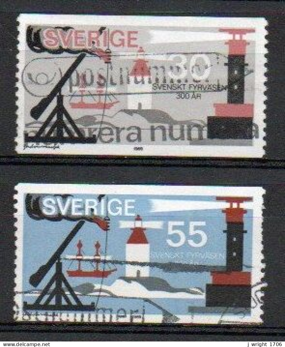 Sweden, 1969, Swedish Lighthouse Service 300th Anniv, Set, USED - Oblitérés