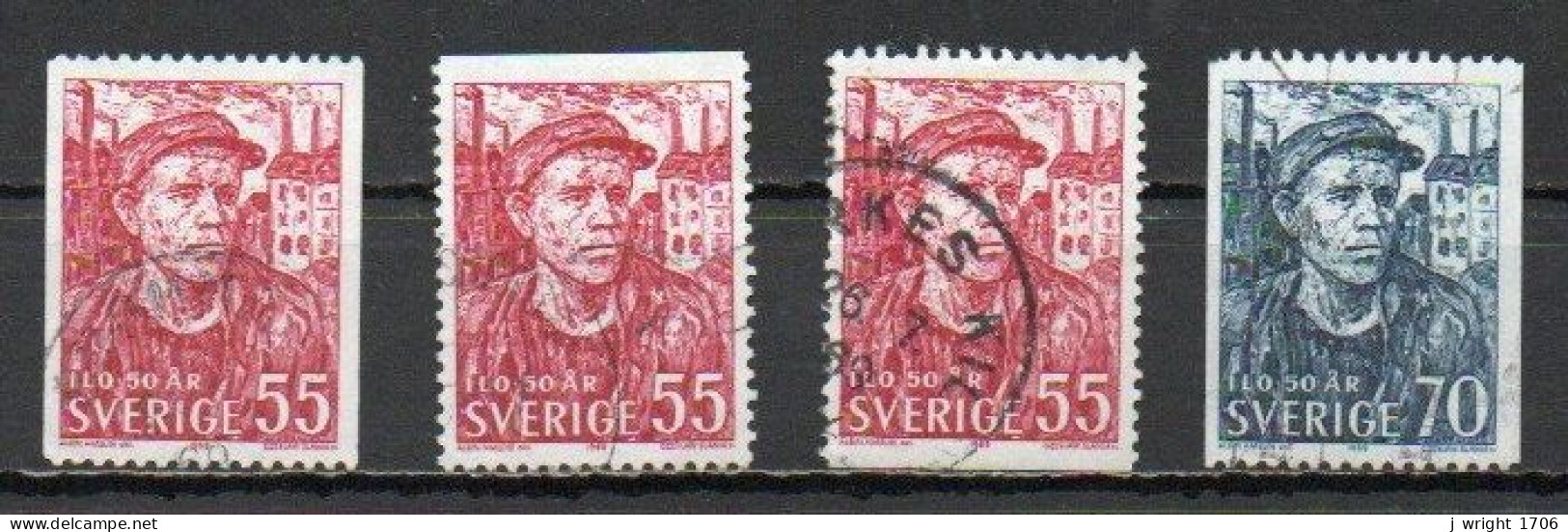 Sweden, 1969, ILO 50th Anniv, Set, USED - Gebruikt