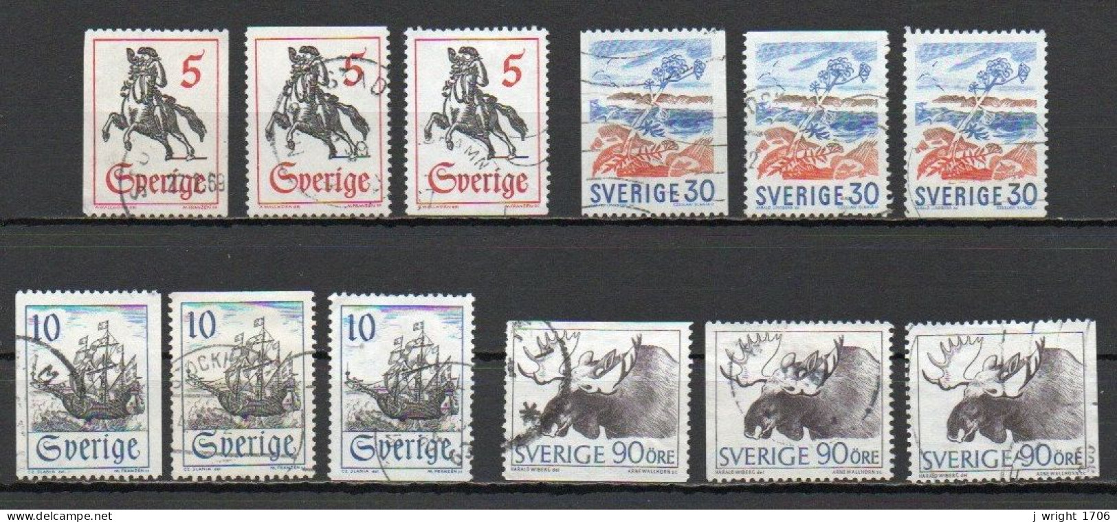 Sweden, 1967, Postal History & Nature, Set, USED - Oblitérés