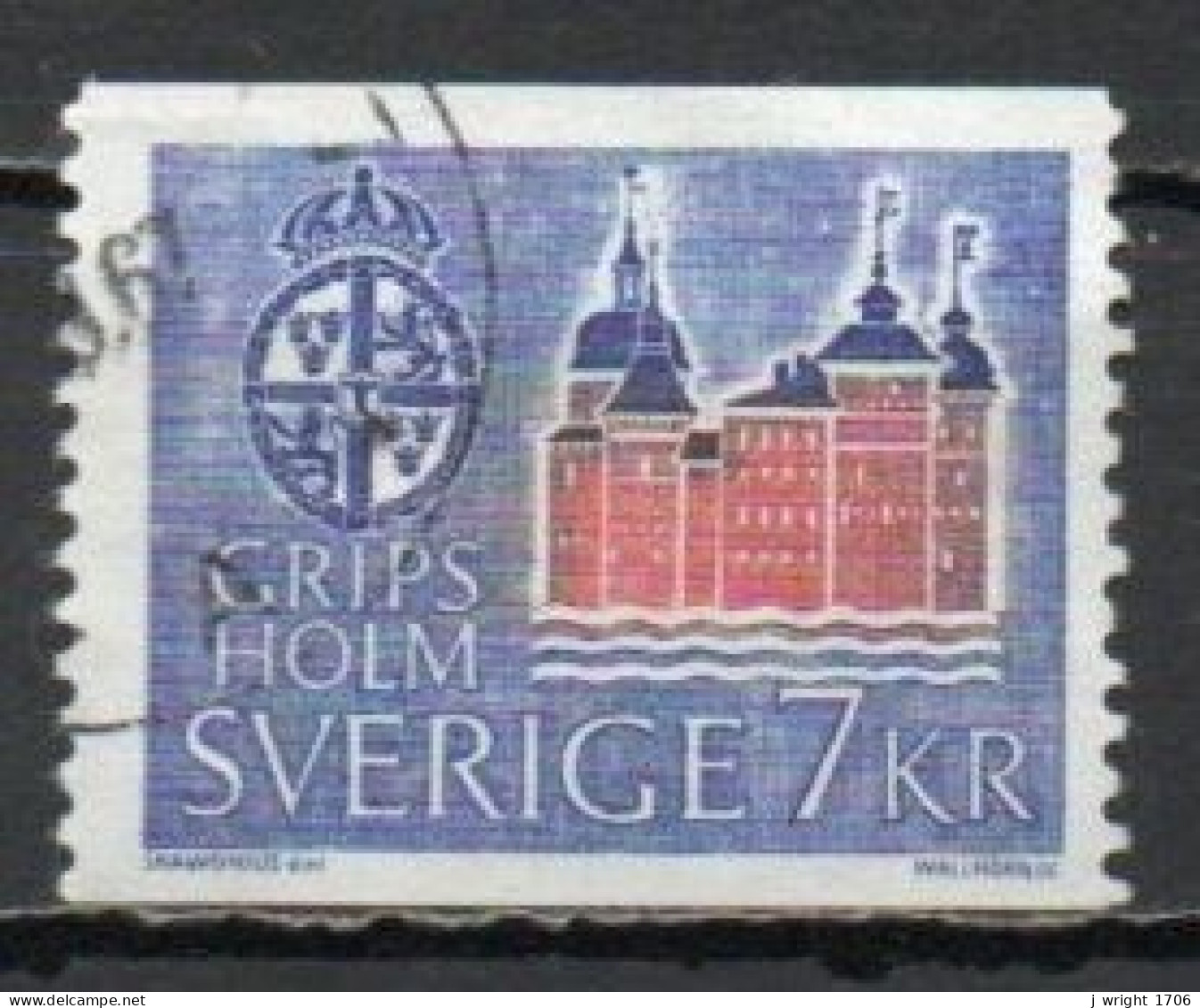 Sweden, 1967, Gripsholm Castle, 7kr, USED - Used Stamps