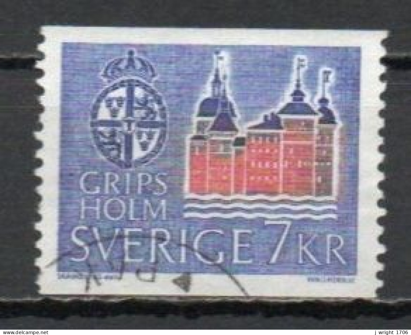 Sweden, 1967, Gripsholm Castle, 7kr, USED - Used Stamps