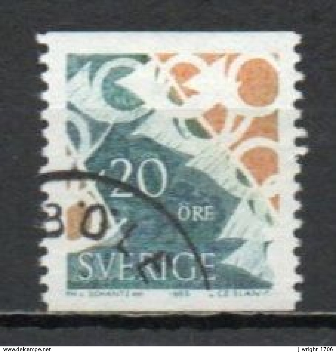 Sweden, 1965, Posthorn, 20ö, USED - Used Stamps