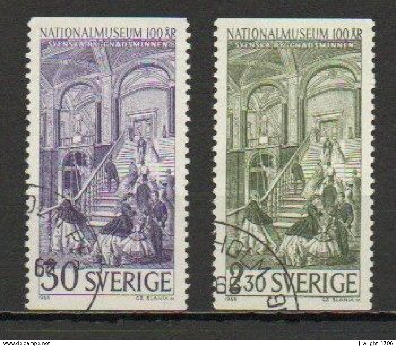 Sweden, 1966, National Art Gallery Centenary, Set, USED - Gebraucht