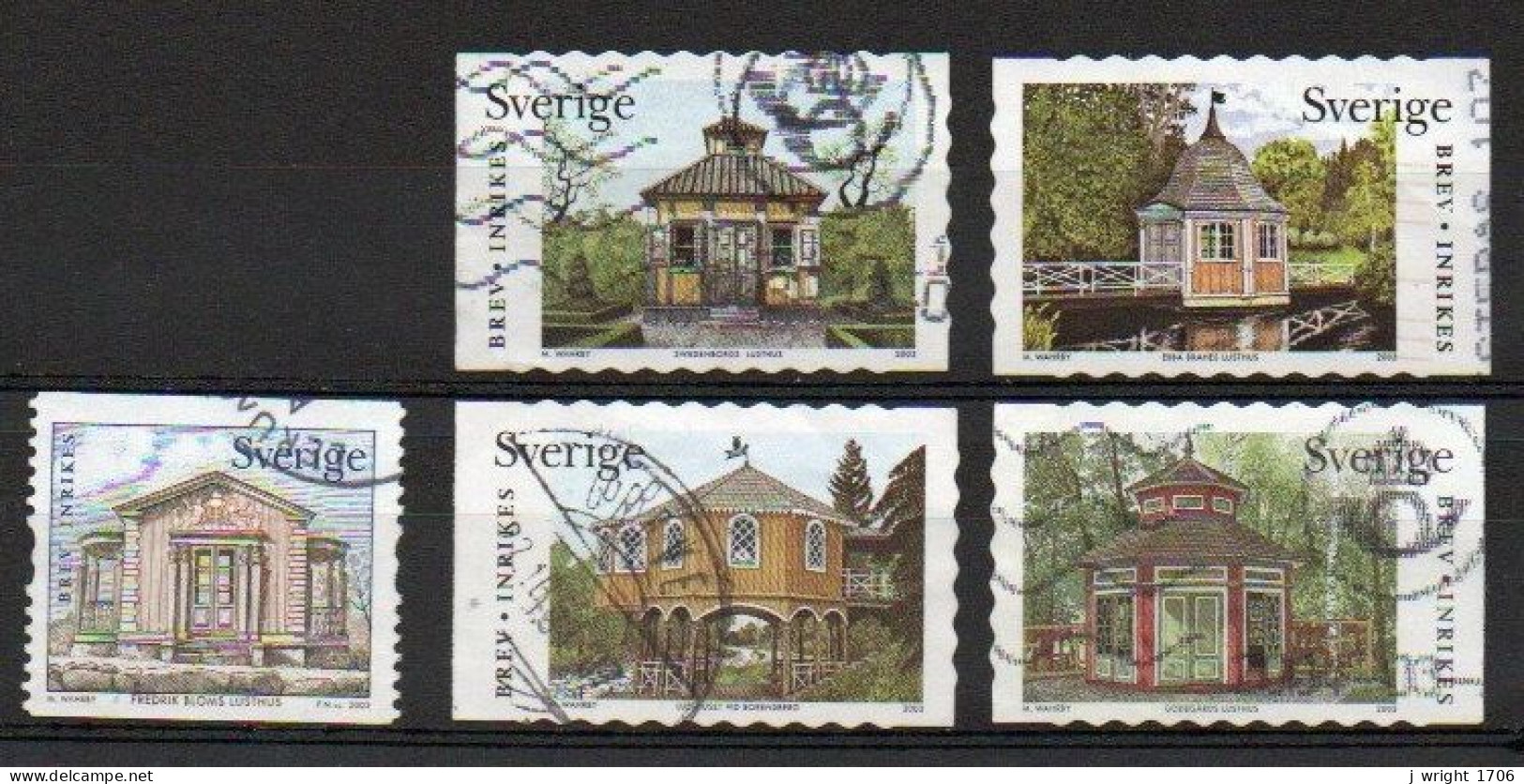 Sweden, 2003, Summer Houses, Set, USED - Gebruikt