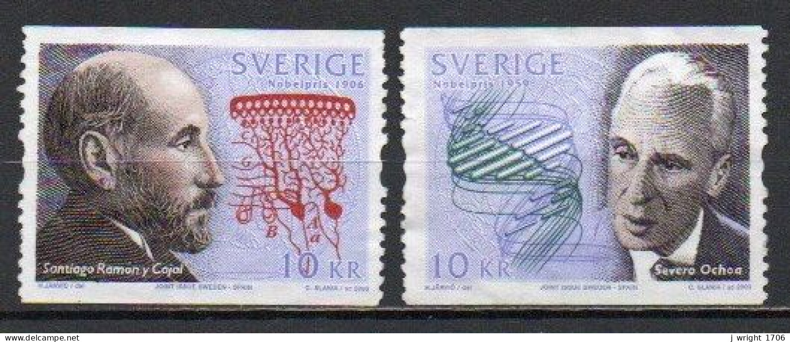 Sweden, 2003, Nobel Prize Winners/Medicine, Set, USED - Oblitérés