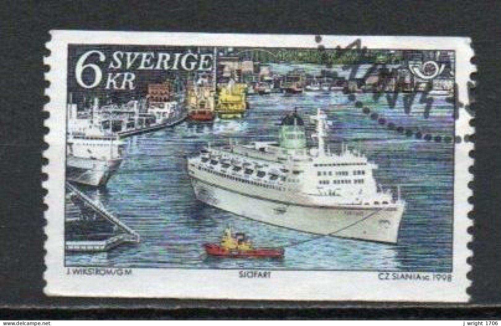 Sweden, 1998, Nordic Co-operation, 6kr, USED - Gebraucht